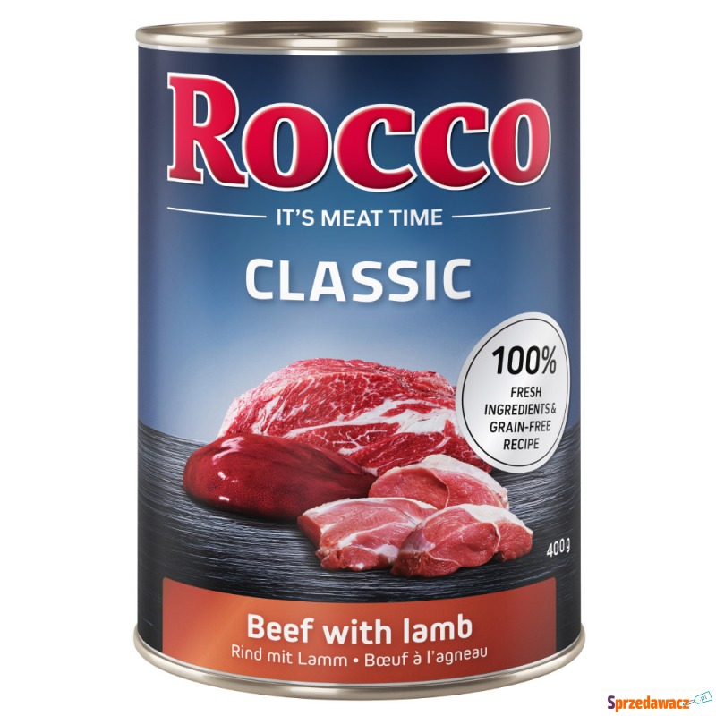 Pakiet mieszany Rocco Classic, 12 x 400 g - W... - Karmy dla psów - Jelenia Góra