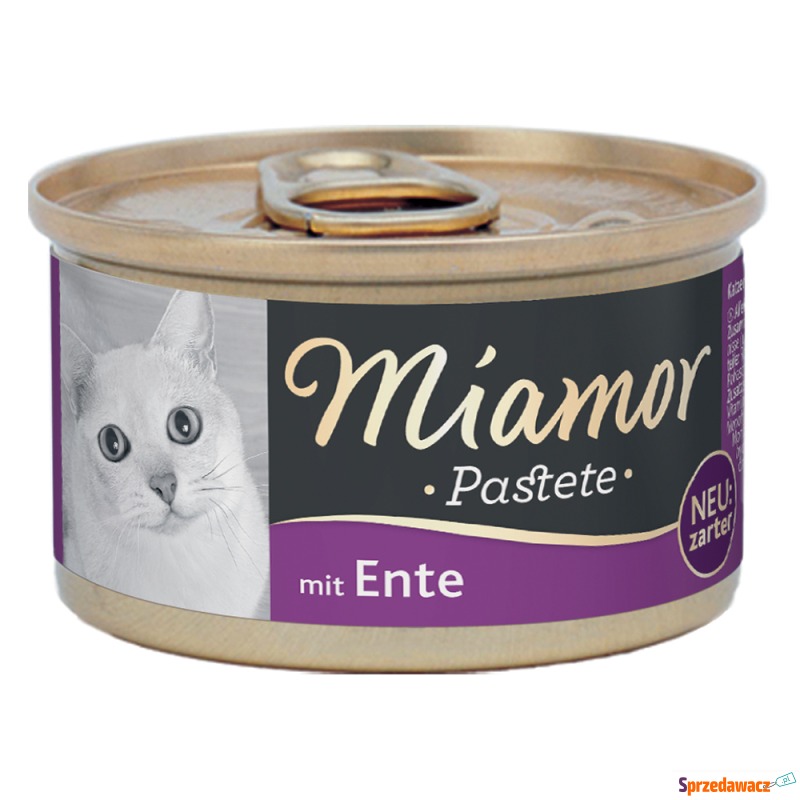 Megapakiet Miamor Pastete, 24 x 85 g - Kaczka - Karmy dla kotów - Grudziądz