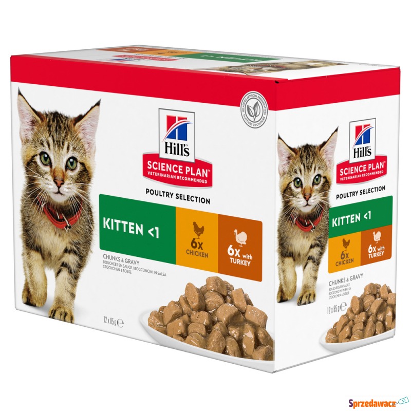 Hill's Science Plan Kitten - Drób, 24 x 85 g - Karmy dla kotów - Zielona Góra