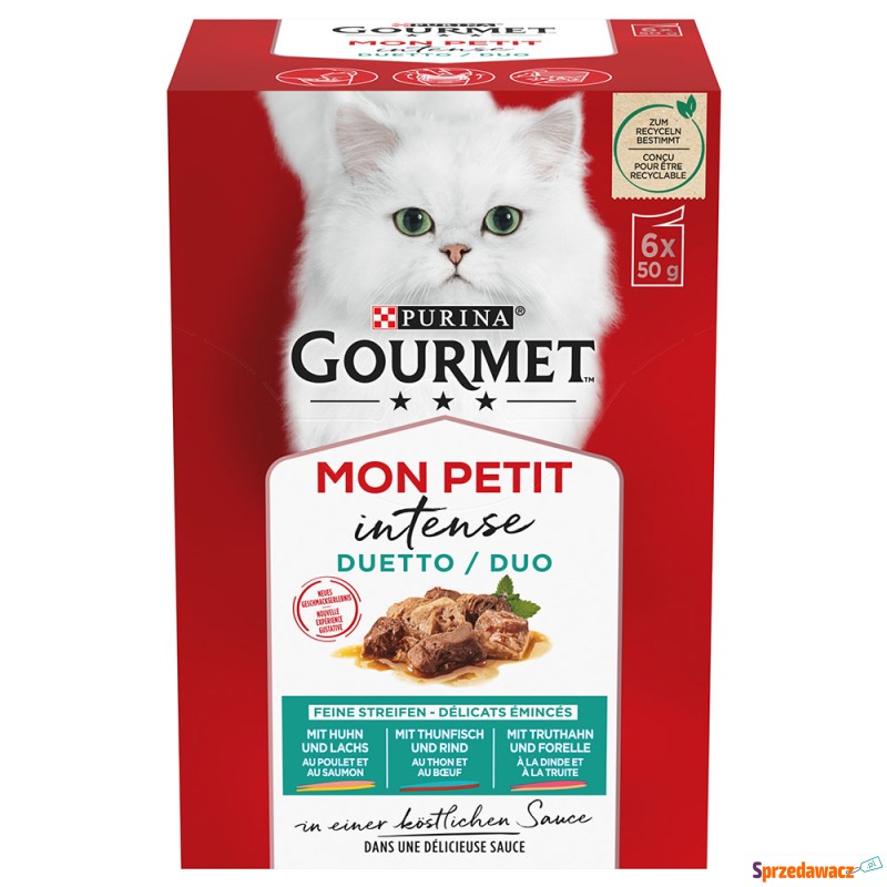 Pakiet mieszany Gourmet Mon Petit, w sosie, 6... - Karmy dla kotów - Częstochowa