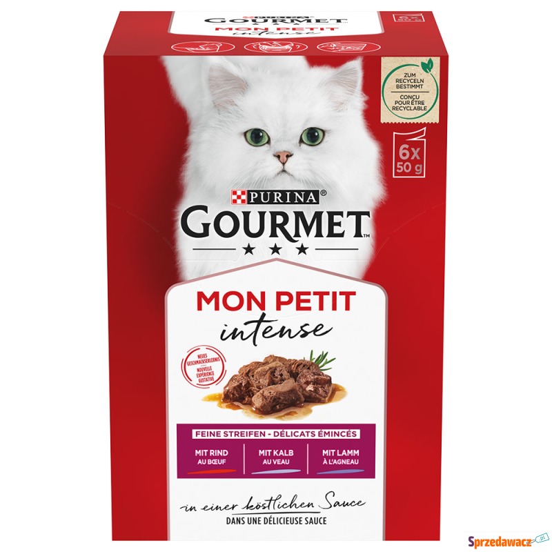 Pakiet mieszany Gourmet Mon Petit, w sosie, 6... - Karmy dla kotów - Nowy Sącz