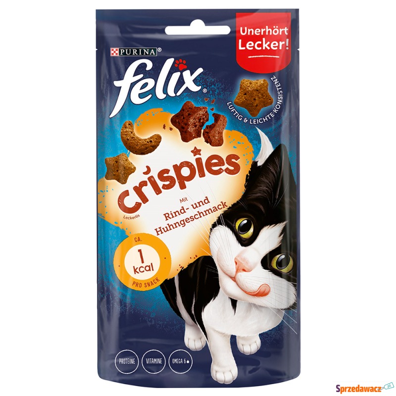 Felix Crispies - Wołowina z kurczakiem, 45 g - Przysmaki dla kotów - Skarżysko-Kamienna