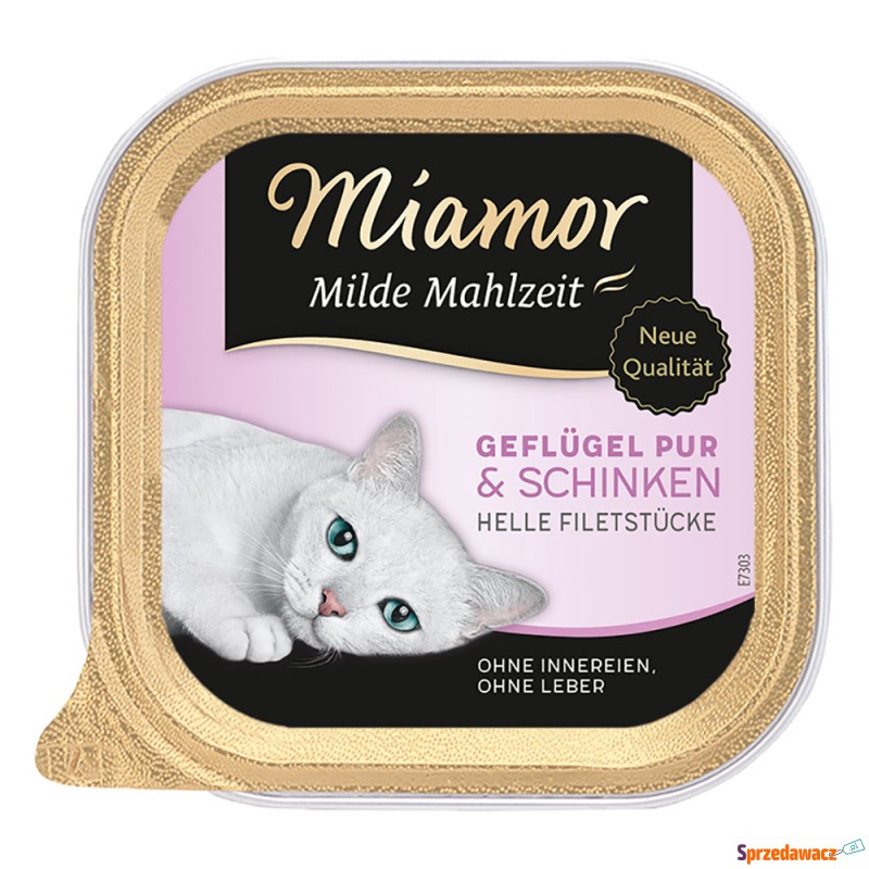 Miamor Milde Mahlzeit, 6 x 100 g  - Drób z szynką - Karmy dla kotów - Warszawa