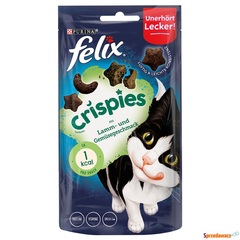 Felix Crispies - Jagnięcina z warzywami, 3 x 45... - Przysmaki dla kotów - Piła