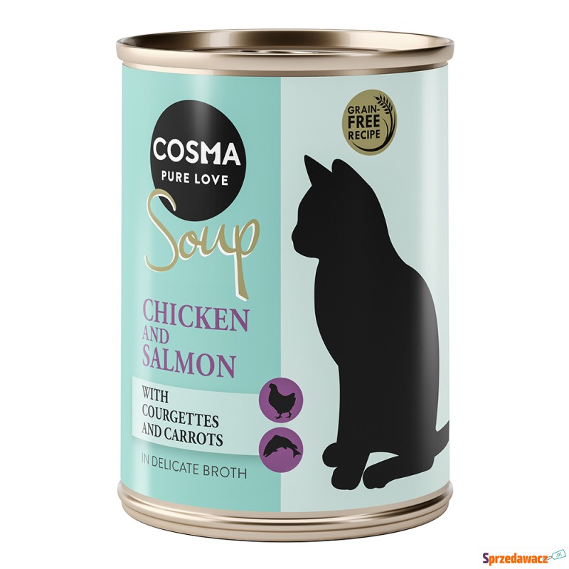 Megapakiet Cosma Soup, 24 x 100 g - Pierś z k... - Karmy dla kotów - Chorzów