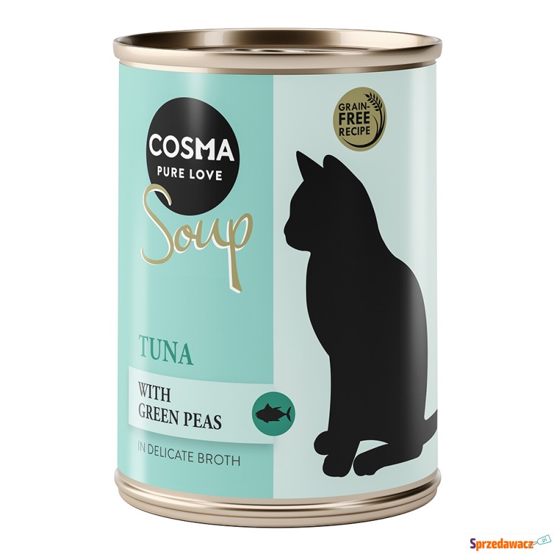 Cosma Soup, 6 x 100 g - Tuńczyk z zielonym groszkiem - Karmy dla kotów - Legnica