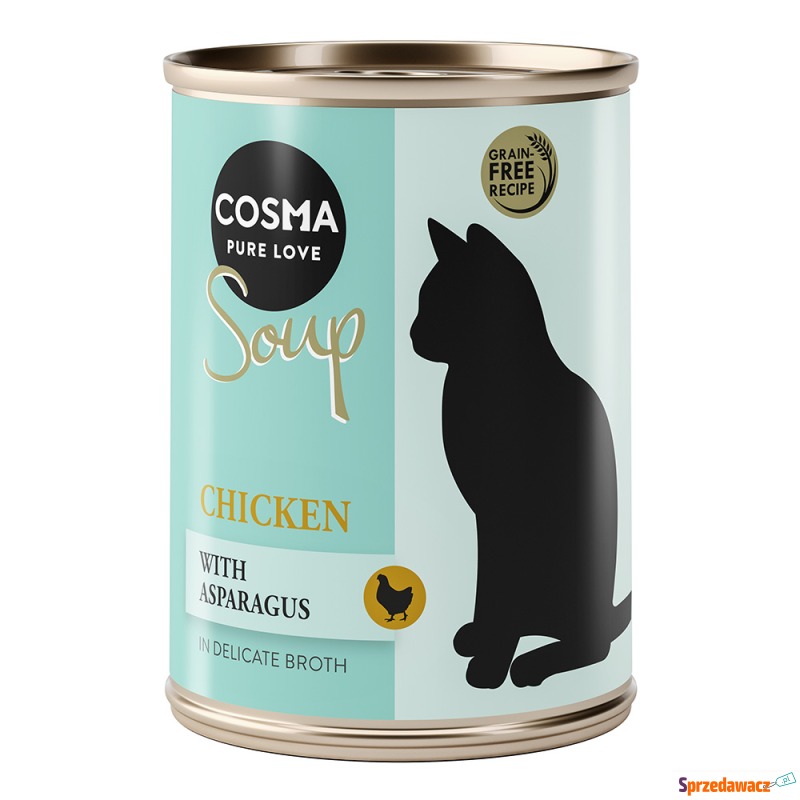 Pakiet Cosma Soup, 12 x 100 g - Pierś z kurczaka... - Karmy dla kotów - Bielsko-Biała