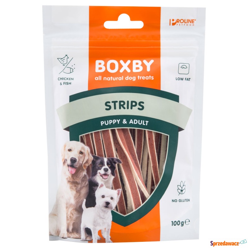 Boxby Strips - 100 g - Przysmaki dla psów - Łódź