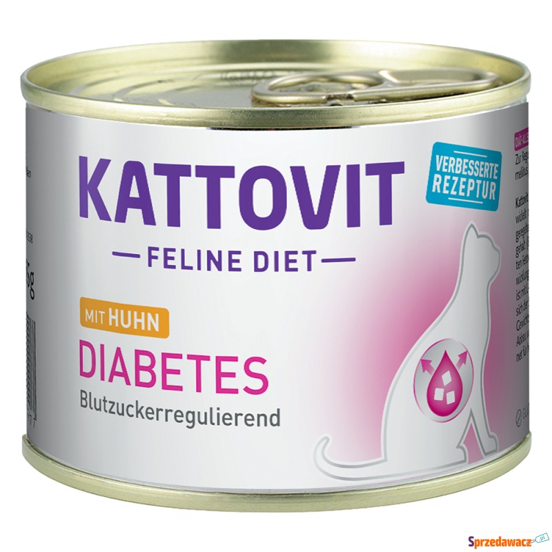 Kattovit Diabetes - Kurczak, 24 x 185 g - Karmy dla kotów - Radom