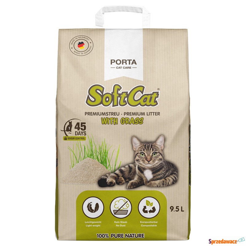 Porta SoftCat Grass, żwirek dla kota - 9,5 l - Żwirki do kuwety - Wyszków