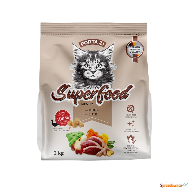 Porta 21 Superfood Menu, kaczka - 2 kg - Karmy dla kotów - Gorzów Wielkopolski