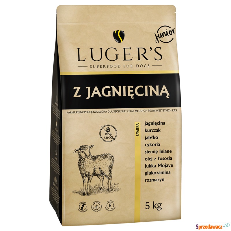 Luger's Junior, jagnięcina - 5 kg - Karmy dla psów - Sianowo