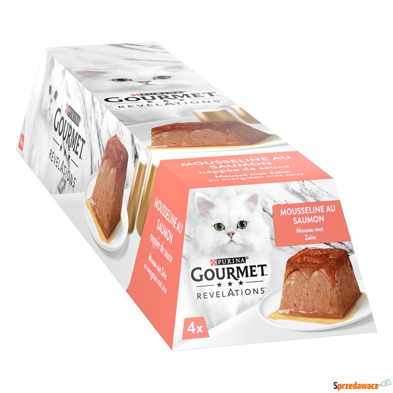 Gourmet Revelations Mus, 4 x 57 g - Łosoś - Karmy dla kotów - Kwidzyn