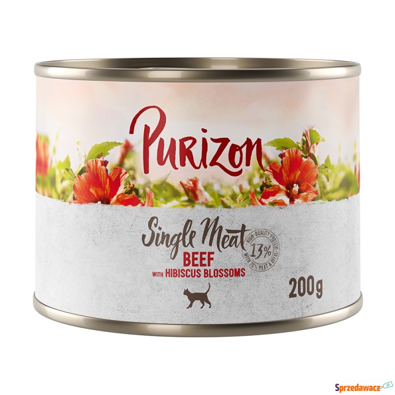 Pakiet Purizon Single Meat, 24 x 200 g - Wołowina... - Karmy dla kotów - Poznań