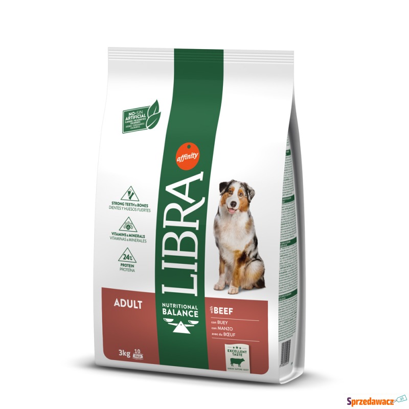 Libra Dog Adult, wołowina - 2 x 3 kg - Karmy dla psów - Gorlice