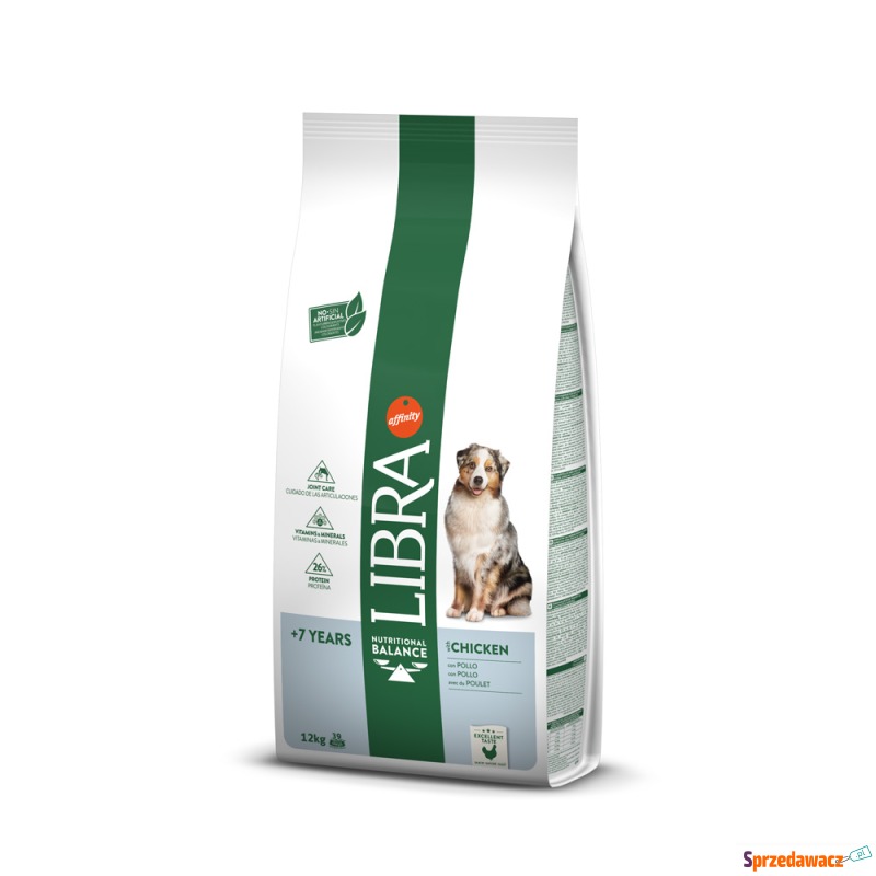 Libra Dog Senior, kurczak - 2 x 12 kg - Karmy dla psów - Mozów