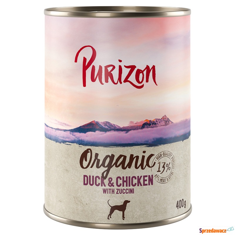 Korzystny pakiet Purizon Organic, 12 x 400 g -... - Karmy dla psów - Grudziądz