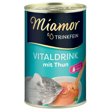 Korzystny pakiet Miamor Vitaldrink napój dla kota, 18 x 135 ml  - Tuńczyk