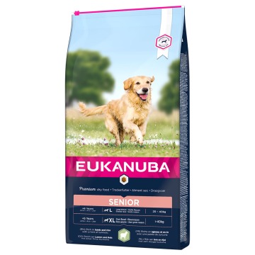 Eukanuba Senior Large & Giant Breed, jagnięcina i ryż - 2 x 12 kg