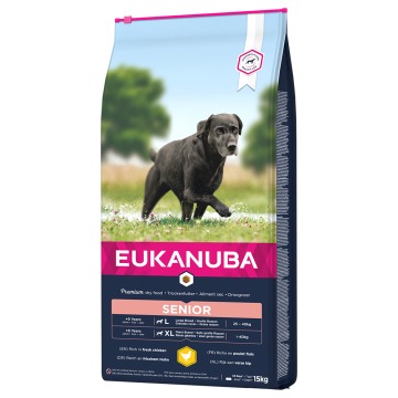 Eukanuba Caring Senior Large Breed, kurczak - 15 kg