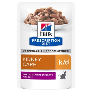 Hill’s Prescription Diet k/d Kidney Care - Wołowina, 24 x 85 g