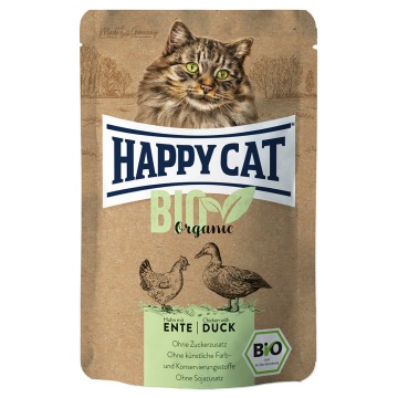 Happy Cat Bio w saszetkach, 12 x 85 g - Biokurczak