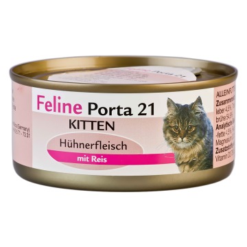 Korzystny pakiet Feline Porta 21, 12 x 156 g - Kitten Kurczak z ryżem