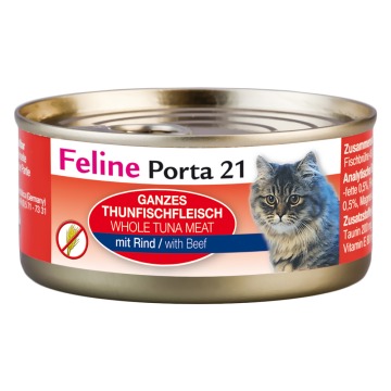 Korzystny pakiet Feline Porta 21, 12 x 156 g  - Tuńczyk z wołowiną