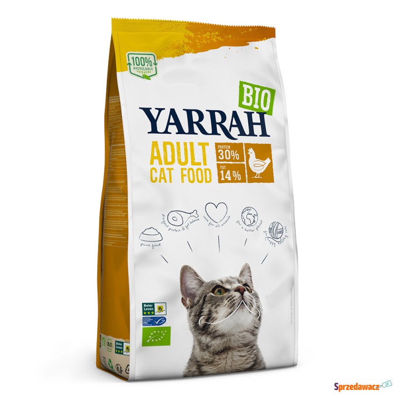Yarrah Cat Food Bio, kurczak - 2 x 10 kg - Karmy dla kotów - Zielona Góra