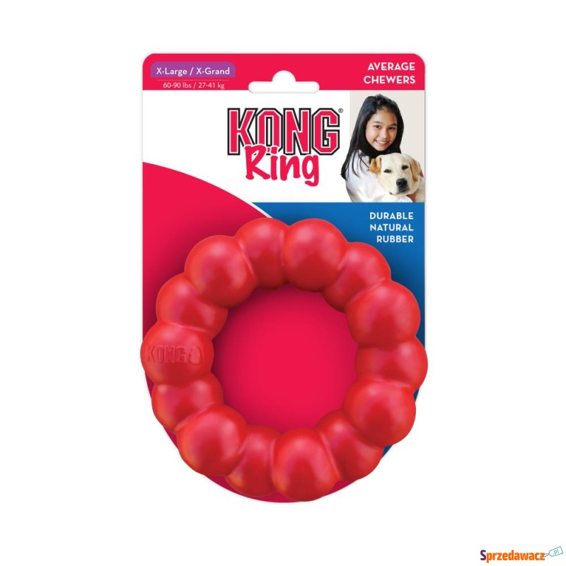 KONG Ring - XL: Ø x wys.: 13 x 3,5 cm - Zabawki dla psów - Konin
