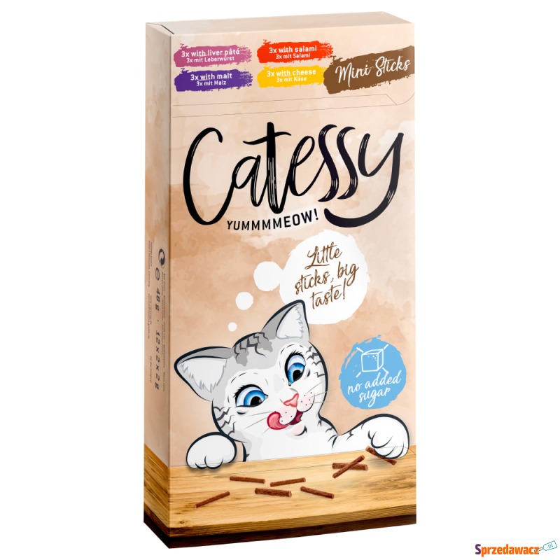 Catessy Mini-Sticks - 4 x 12 g - Przysmaki dla kotów - Kalisz