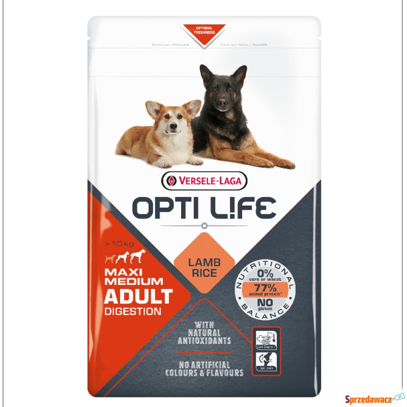 Opti Life Adult Digestion Medium & Maxi - 12,5... - Karmy dla psów - Częstochowa