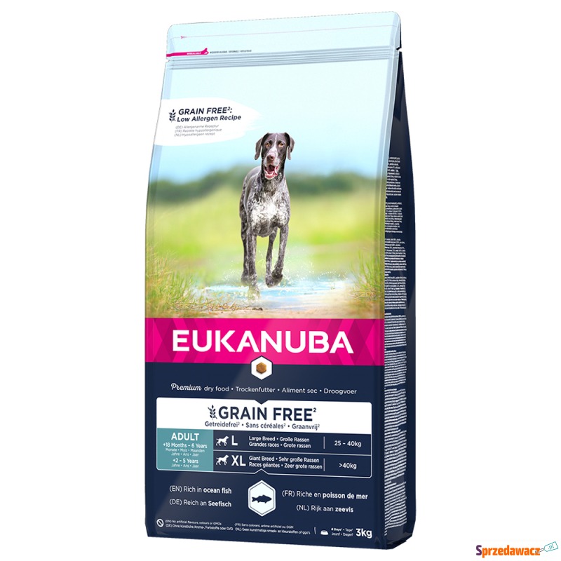 Eukanuba Grain Free Adult Large Breed, z łososiem... - Karmy dla psów - Kalisz