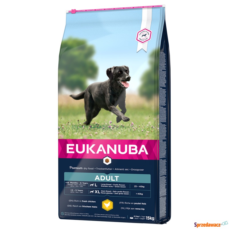 Eukanuba Adult Large Breed, kurczak - 15 kg - Karmy dla psów - Dąbrowa Górnicza
