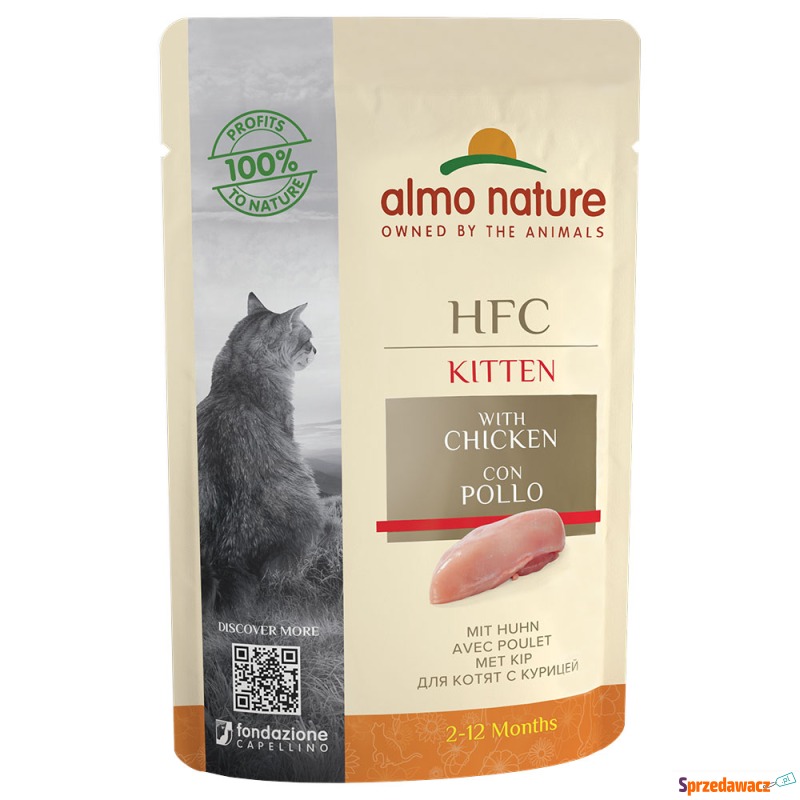 Almo Nature HFC Kitten, 6 x 55 g - Kurczak - Karmy dla kotów - Koszalin