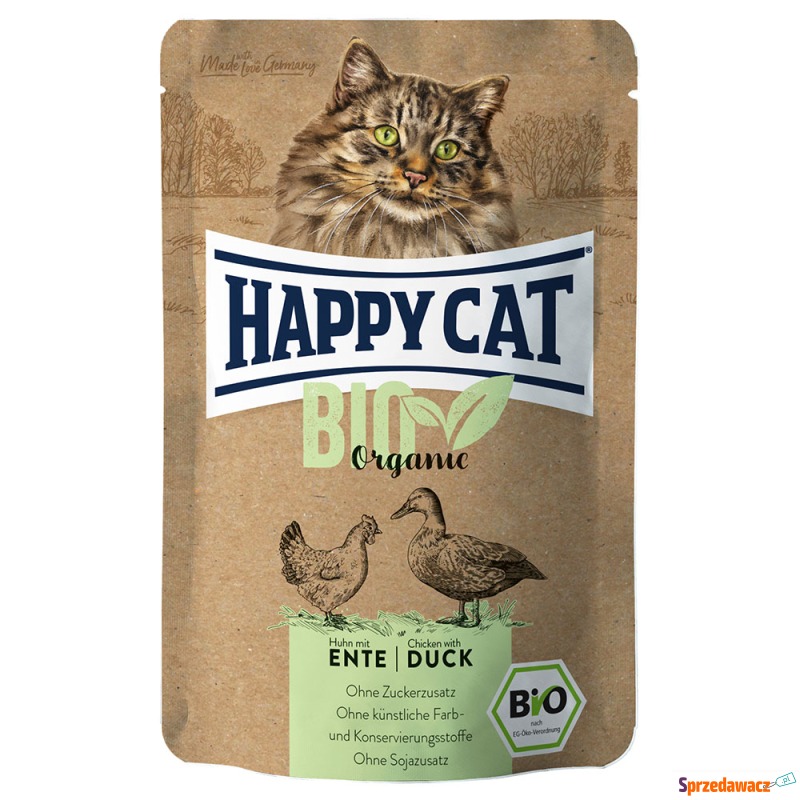 Happy Cat Bio w saszetkach, 24 x 85 g - Biokurczak - Karmy dla kotów - Elbląg