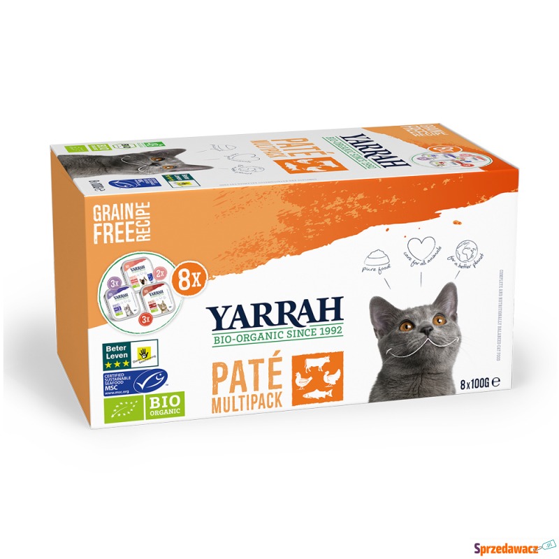 Pakiet mieszany Yarrah Bio Paté, 8 x 100 g -... - Karmy dla kotów - Sosnowiec