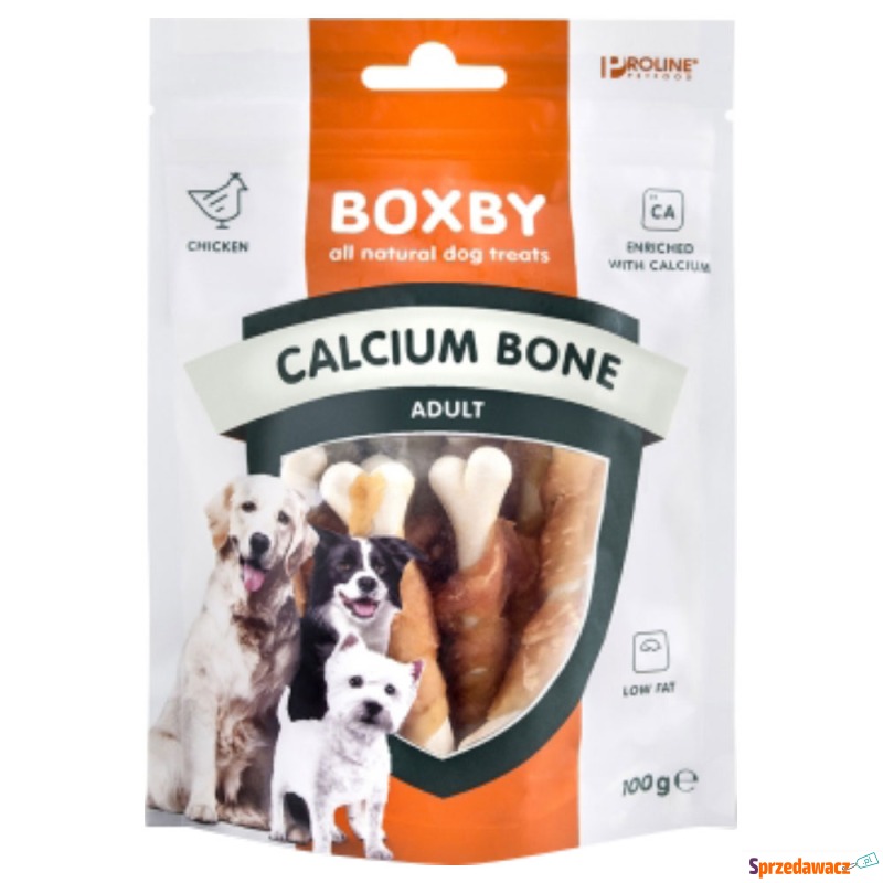 Boxby Calcium Bone - 3 x 100 g - Przysmaki dla psów - Słupsk