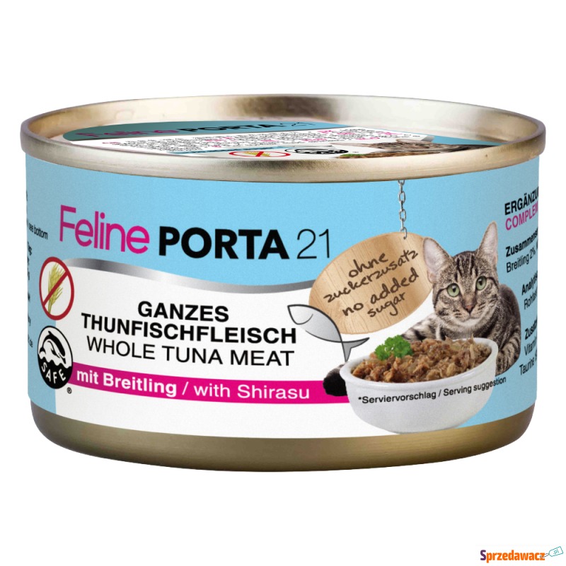 Pakiet Feline Porta 21, 12 x 90 g - Tuńczyk ze... - Karmy dla kotów - Kielce