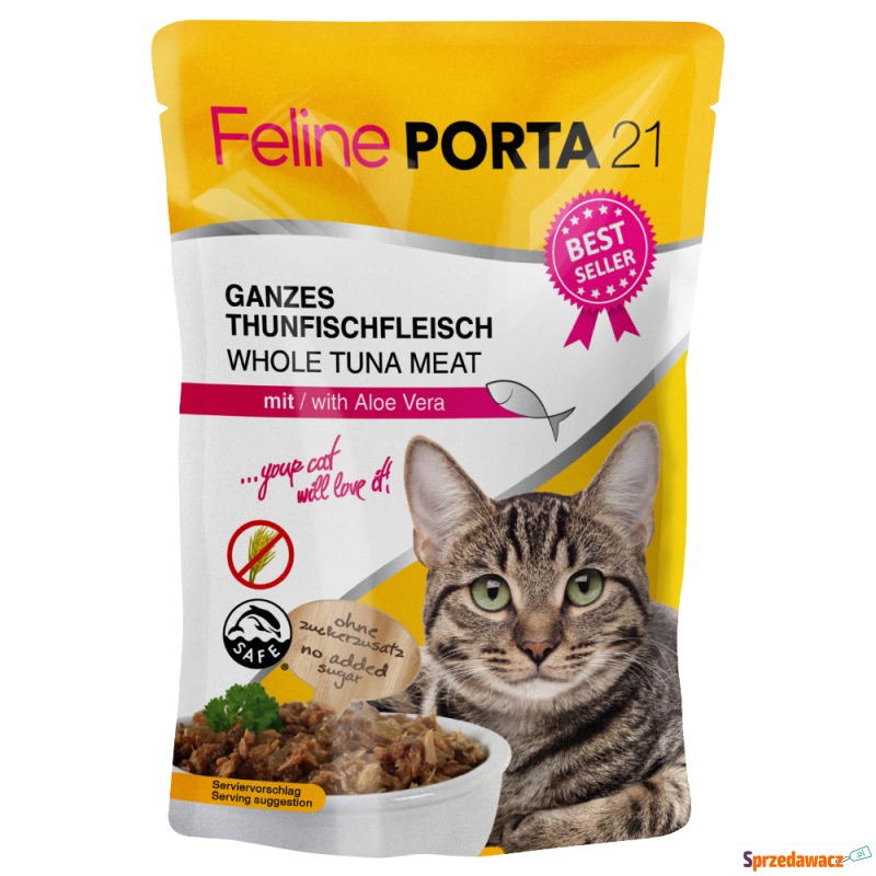 Megapakiet Feline Porta 21, 24 x 100 g - Tuńczyk... - Karmy dla kotów - Suwałki