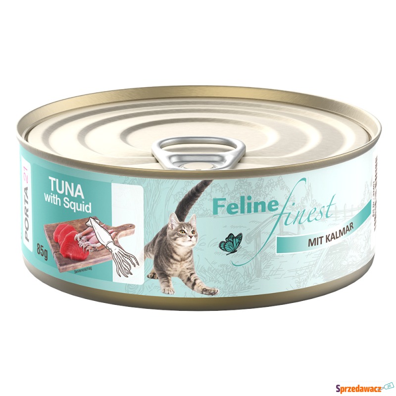 Feline Finest, 85 g - Tuńczyk z kalmarami - Karmy dla kotów - Zgierz