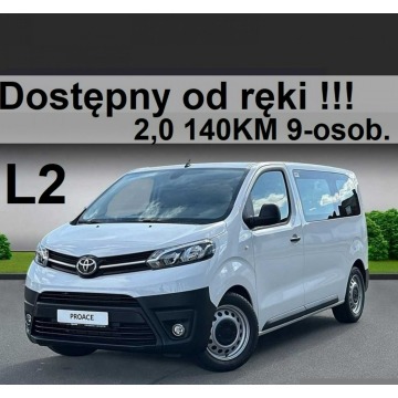 Toyota Proace Verso - 2,0 140KM Business 9-osobowy Dostępny od ręki Niska Cena 2042zł