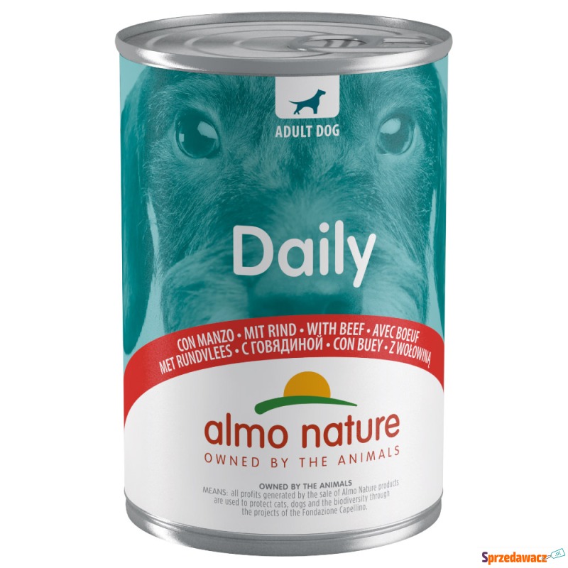 Almo Nature Daily 6 x 400 g dla psów - wołowina - Karmy dla psów - Tychy