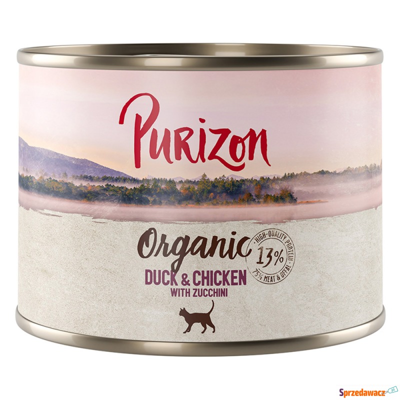 Purizon Organic, 6 x 200 g - Kaczka i kurczak... - Karmy dla kotów - Nowy Sącz