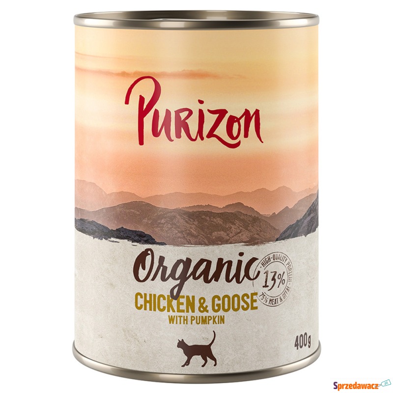 Purizon Organic, 6 x 400 g - Kurczak i gęś z dynią - Karmy dla kotów - Warszawa