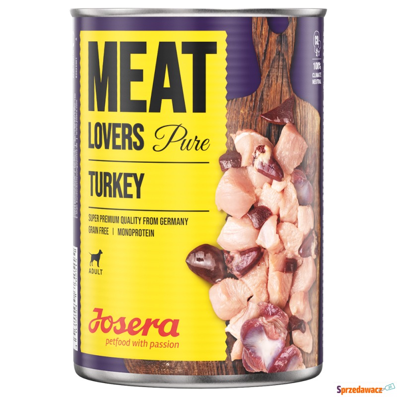 Josera Meatlovers Pure, 6 x 400 g - Indyk - Karmy dla psów - Tarnobrzeg