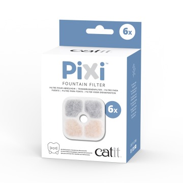 Catit PIXI poidełko fontanna, różowe - filtr zapasowy 6 szt.