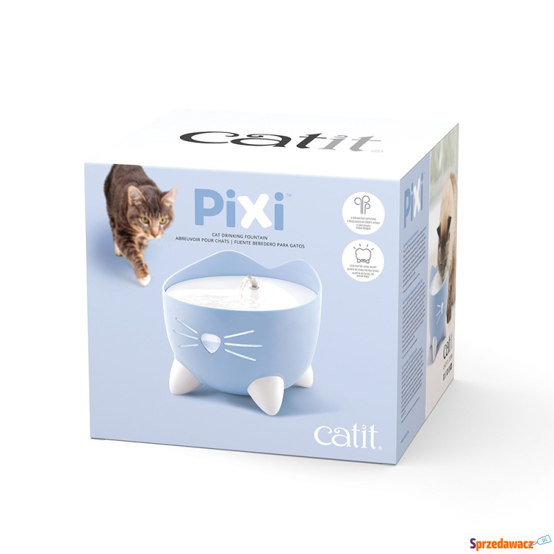 Catit PIXI poidełko/fontanna dla kota, niebieskie... - Miski dla kotów - Częstochowa
