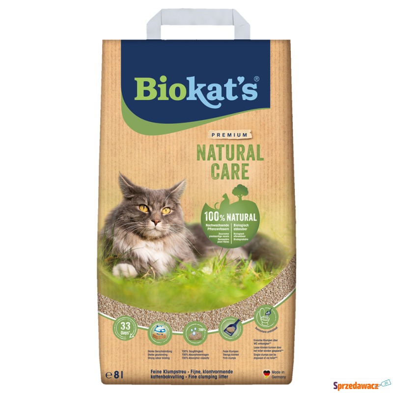 Biokat's Natural Care żwirek dla kota - 8 L - Żwirki do kuwety - Nowy Sącz