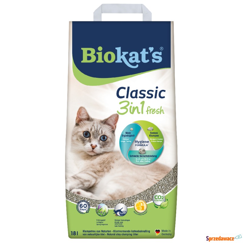 Biokat's Classic Fresh 3in1 - 18 l - Żwirki do kuwety - Koszalin